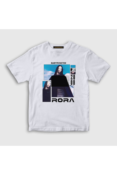Presmono Unisex Kids White Poster Rora Babymonster Baby Monster T-Shirt 609238Tt