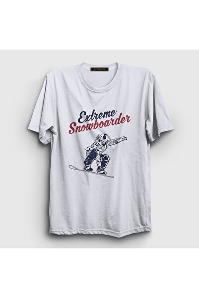 Presmono Unisex beli ekstremni snoubordistički poklon skijaš T-shirt 508523tt