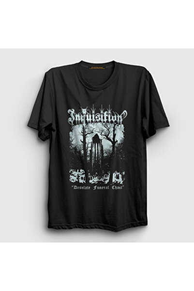 Presmono Unisex Black Desolate Funeral Chant Inquisition T-Shirt 553253Tt