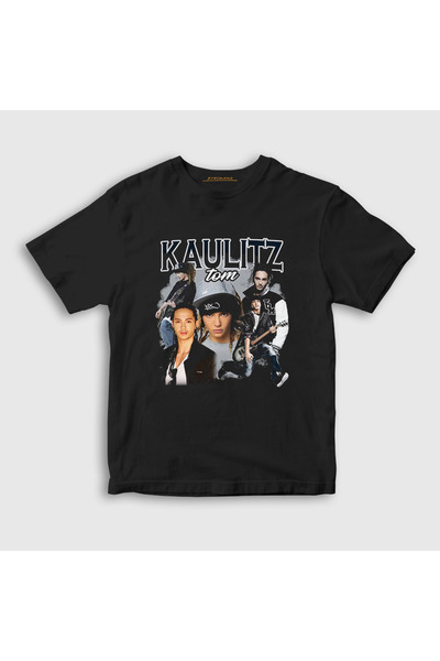 Presmono Unisex Kids Black Tom Kaulitz Tokio Hotel T-Shirt 600812Tt