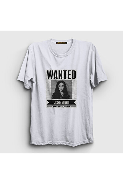 Presmono Unisex White Wanted Jessie Murph T-Shirt 575358Tt