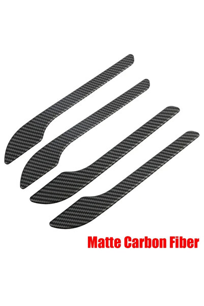 Choice 2021-NOW Matte Carbon Fiber 4pcs Set of Black Carbon Fiber Door Handle...