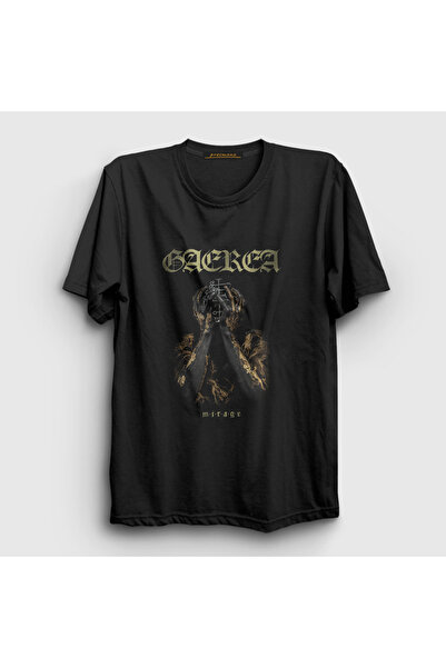 Presmono Unisex Black Gaerea Mirage T-Shirt 435061Tt