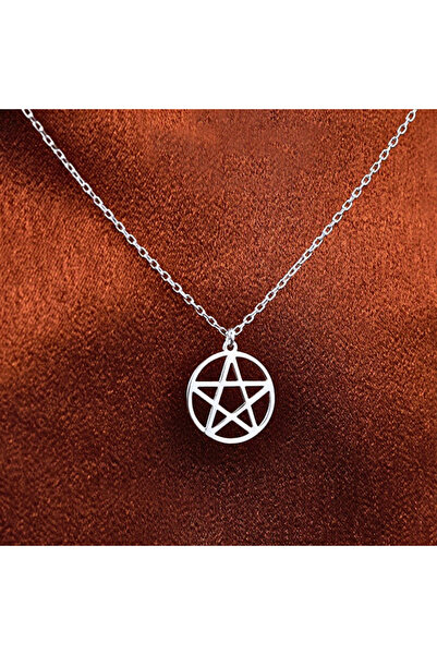 Choice1 Silver 14K Gold Plated Stainless Steel Pentagram Pendant Necklace For...