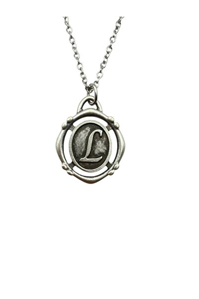Herşey Nota L Letter Antique Unisex Necklace – Personal, Elegant, and Origina...