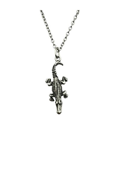 Herşey Nota Crocodile Figured Unisex Necklace – Strong, Brave and Original De...