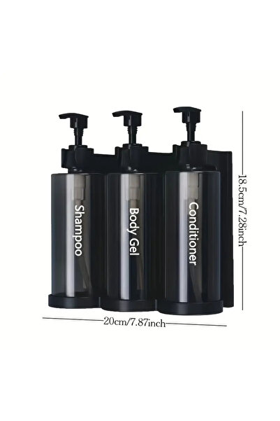 Choice 300ML-3 300ML Shower and Lotion Dispenser Waterproof Shampoo Shower Ge...