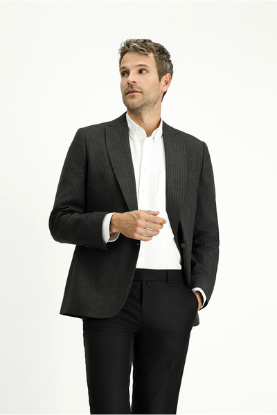 Kiğılı 6 Drop Regular Fit Standard Cut Striped Double Breasted Jacket