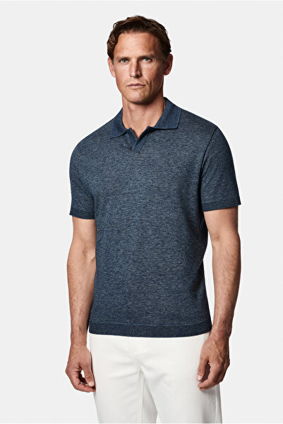 Abdullah Kiğılı Regular Fit Polo Collar Embroidered 100% Mercerized Cotton T-...