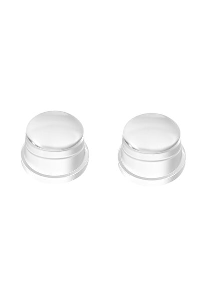 Choice 2PCS Transparent Silicone Door Stopper Wall Protector, No-Drill Cylind...