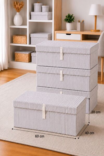 Helen's Home 4 Piece Box with Lid Mega Size 60X40X30 cm