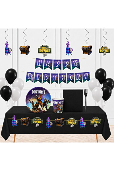parti show Fortnite 24 Kişilik Ekonomik Parti Seti