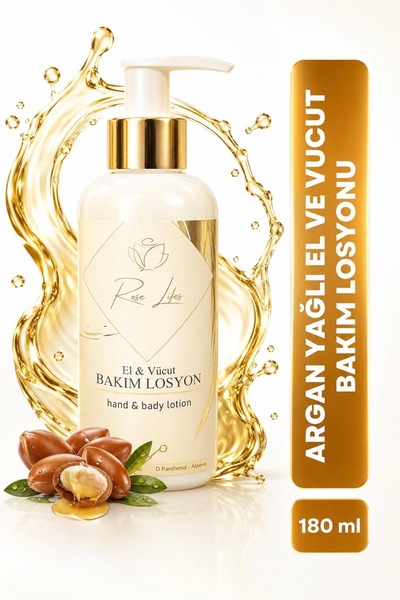 ROSE LİFES ERTAŞLAR Hand and Body Lotion Argan Oil and Vitamin E
