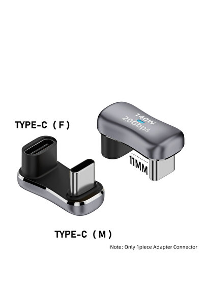 Choice محول USB C بزاوية 180 درجة من النوع C ذكر إلى أنثى 20 جيجابت في الثاني...