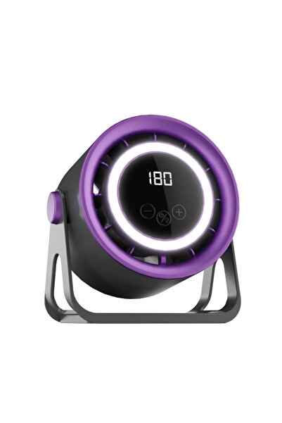 Choice1 purple TINSOL 1800mAH Portable Electric Fan with Ambient Light Turbo ...