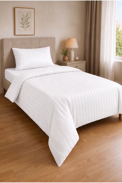 Vintero Home Single 100% Cotton Satin Duvet Cover Set 160X220 cm