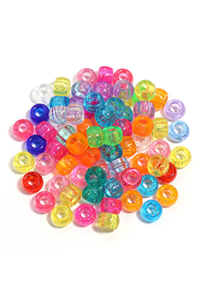 Choice3 6x9mm 200pcs Random mix color 2 200pcs 6x9mm Colorful Pony Beads Fash...