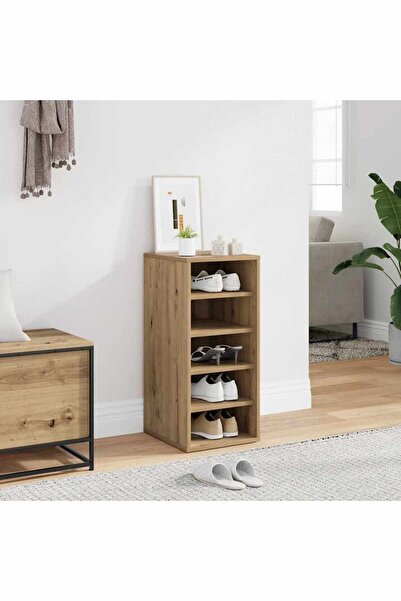 vidaxl Παπουτσοθήκη Τεχνίτης Δρυς 32x35x70 εκ. Επεξεργασμένο