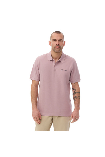 Columbia Cascade Range Solid Polo II Erkek Mor Outdoor Polo Yaka T-Shirt CS02...