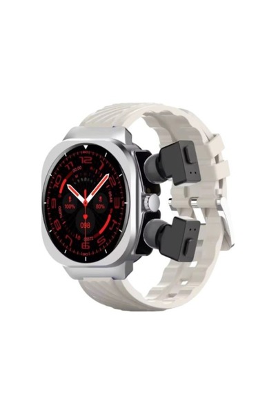 OEM Σετ Smartwatch με ασύρματα ακουστικά Bluetooth Μαυρο