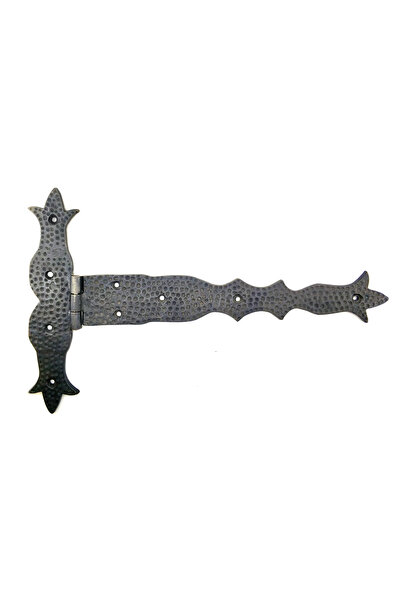 BilfolD Antique Style Decorative Brass Tailed Forged Hinge - 251x393 mm, Oxide