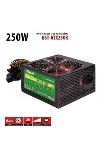 Genel Markalar POWERBOOST 250 W P.SUPPLY,12cm KIRMIZI FAN,KUTULU JPSU-BST-ATX...
