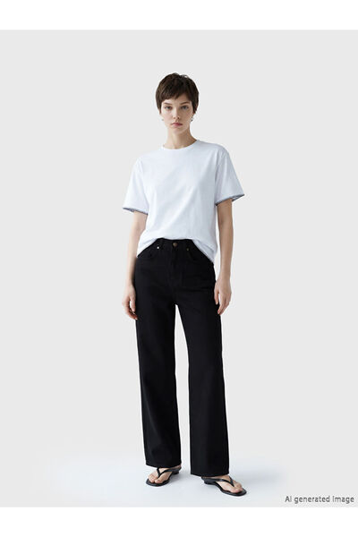 LC Waikiki Soulifeblack Wideleg Women's Jean Pants