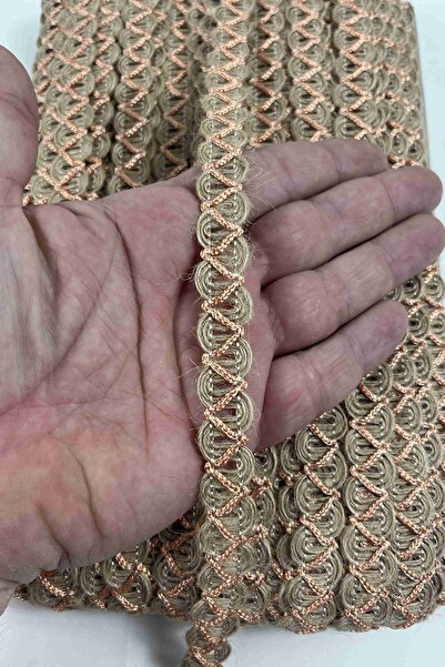 Hobigram Yavruağzı Essa Wicker Cross Design Decorative Ribbon 10 Meters Packa...