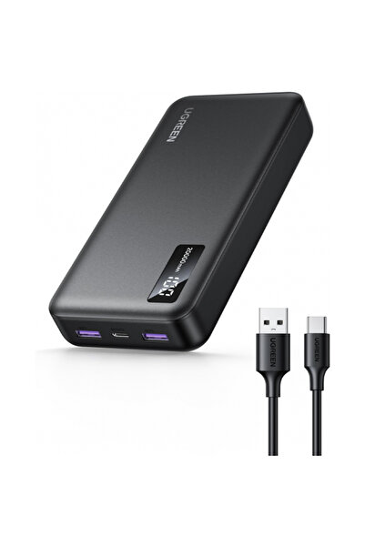 Ugreen Baterie Externa PB312, 20000mAh, 22.5W, QC + PD, 1 x USB-C - 2 x USB-A...