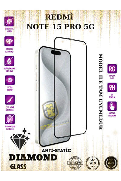 CaseTechnoo Redmi Note 15 Pro 5g Anti-Static ESD 9H Diamond Glass Ekran Koruy...