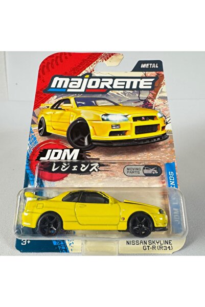 Majorette Premium JDM Legends Nissan Skyline GT-R (R34) Model Araba