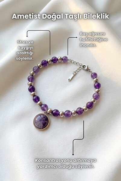 Elifsu Jewelry سوار حجري كبير بتصميم خرز من الحجر الطبيعي، تصميم عتيق من الأم...
