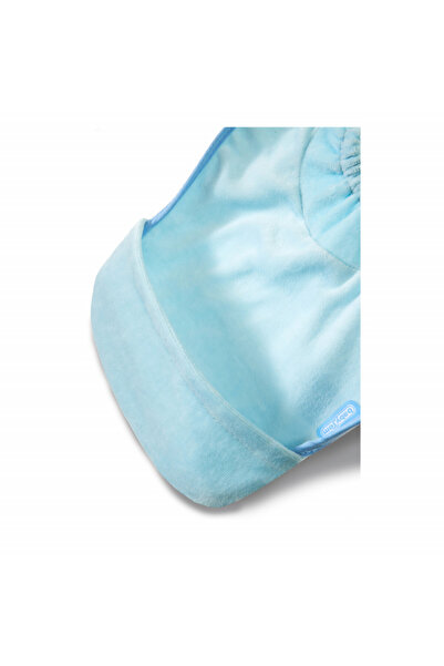 Babyjem Baveta cu buzunar Velvet (Culoare: Bleu)