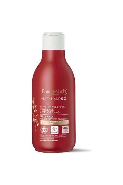 Bottega Verde Balsam de păr pentru păr vopsit cu extract de rodie hiperfermen...