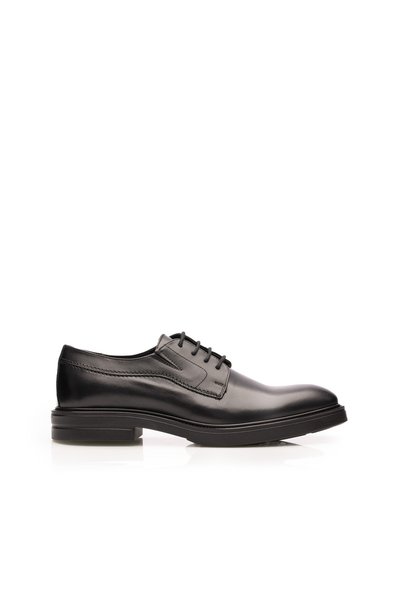 UrbanShoes Pantofi casual bărbați din piele naturală, Leofex - 530 Negru Box