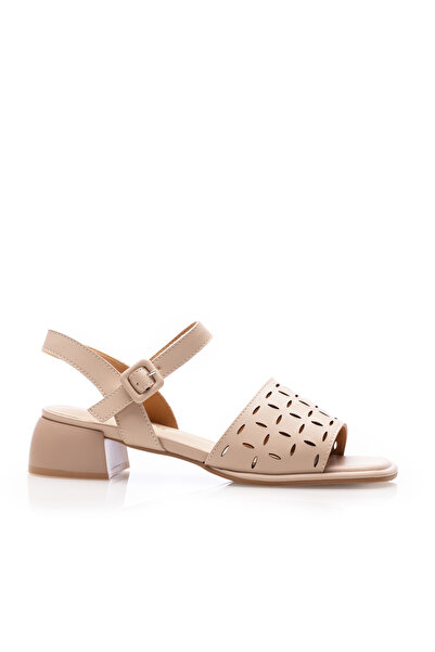 UrbanShoes Sandale elegante damă cu toc mic din piele naturală, Karisma - 400...
