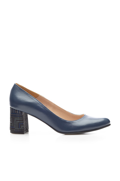 UrbanShoes Elegant women's shoes made of Genuine Leather - 852 Blue Box