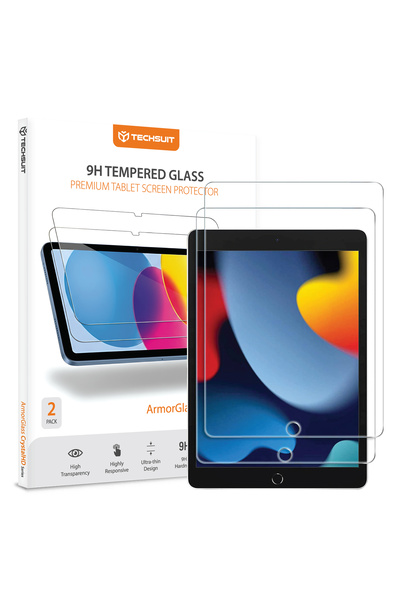 Techsuit - ArmorGlass CrystalHD (2 pack) - iPad 10.2 (2019/2020/2021) - Clear...