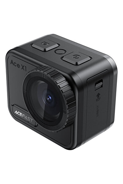 Acefast - Action Camera (X1) - 4K, 20MP, Wi-Fi, EIS Stabilization, 2.1” Touch...