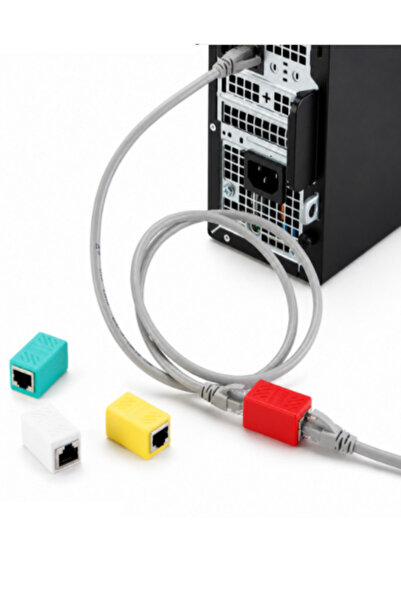 ANKTEK İnternet Kablosu Uzatma Aparatı Cat6 Cat7 Cat8 Rj45 Coupler 1 Gb (5 Adet)