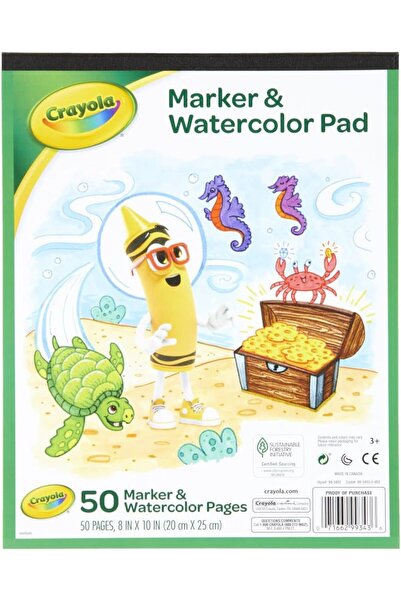 Crayola قلم تحديد ودفتر ألوان مائية