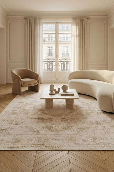 Livset Home Yumuşak Modern Krem Bej Halı Salon Mutfak Antre Yolluk Oturma Oda...