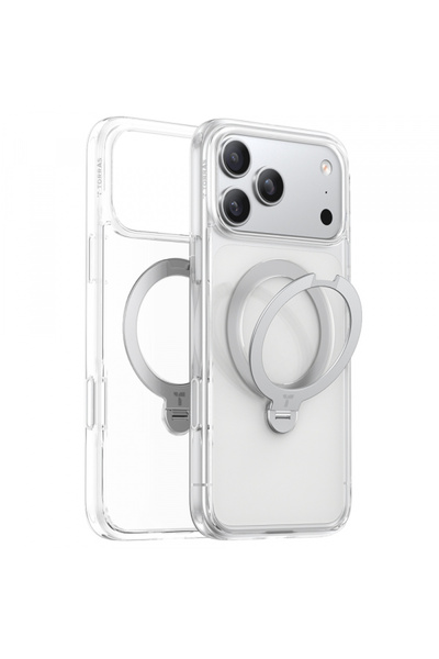 Stef's Cat Husa MagSafe pentru Apple iPhone 17 Pro, Torras, Ostand Spin, Tran...