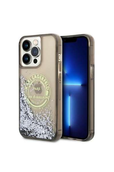 Stef's Cat Θήκη για Apple iPhone 14 Pro Max, Karl Lagerfeld, Υγρό Γκλίτερ RSG...