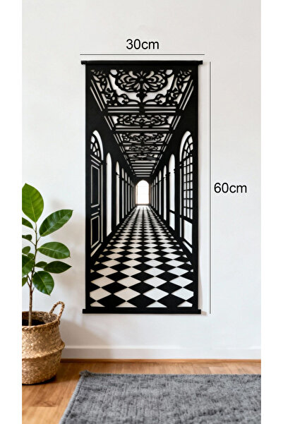 genric 3D Hallway Decorative Wall Panel – Premium Black Acrylic 6mm |   A Tou...