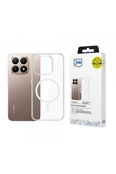 3MK MagSafe калъф за Xiaomi 15t, 3mk, Брониран Magcase, Прозрачен