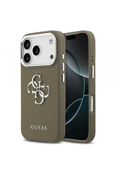 Stef's Cat Θήκη για Apple iPhone 17 Pro, Guess, 4G με ανάγλυφη υφή και μεγάλο...