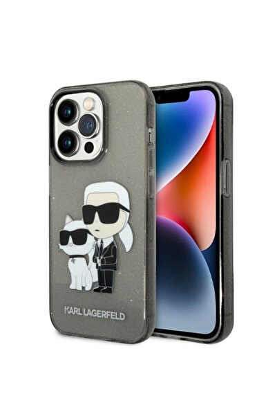 Stef's Cat Husa pentru Apple iPhone 14 Pro Max, Karl Lagerfeld, Glitter Karl ...