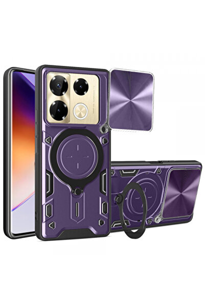 Stef's Cat Husa pentru Infinix Note 40 Pro+, Stef's Cat, CamGuard Pro, Mov