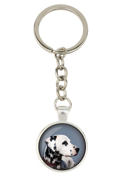 Art - Dog Dalmatian, Carriage Dog - keychain with your photo, key decoration,...